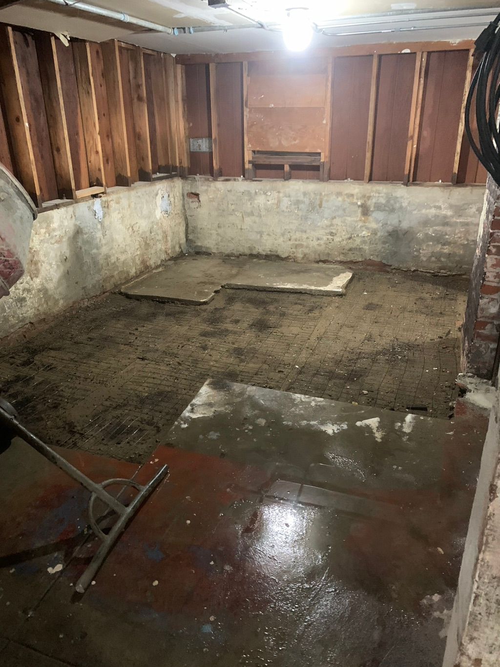 Concrete floor job (before)