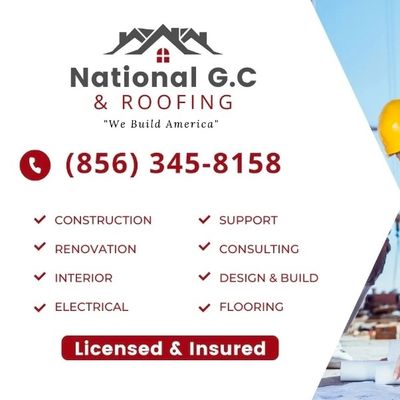Avatar for NATIONAL G.C. & ROOFING "WE BUILD AMERICA"