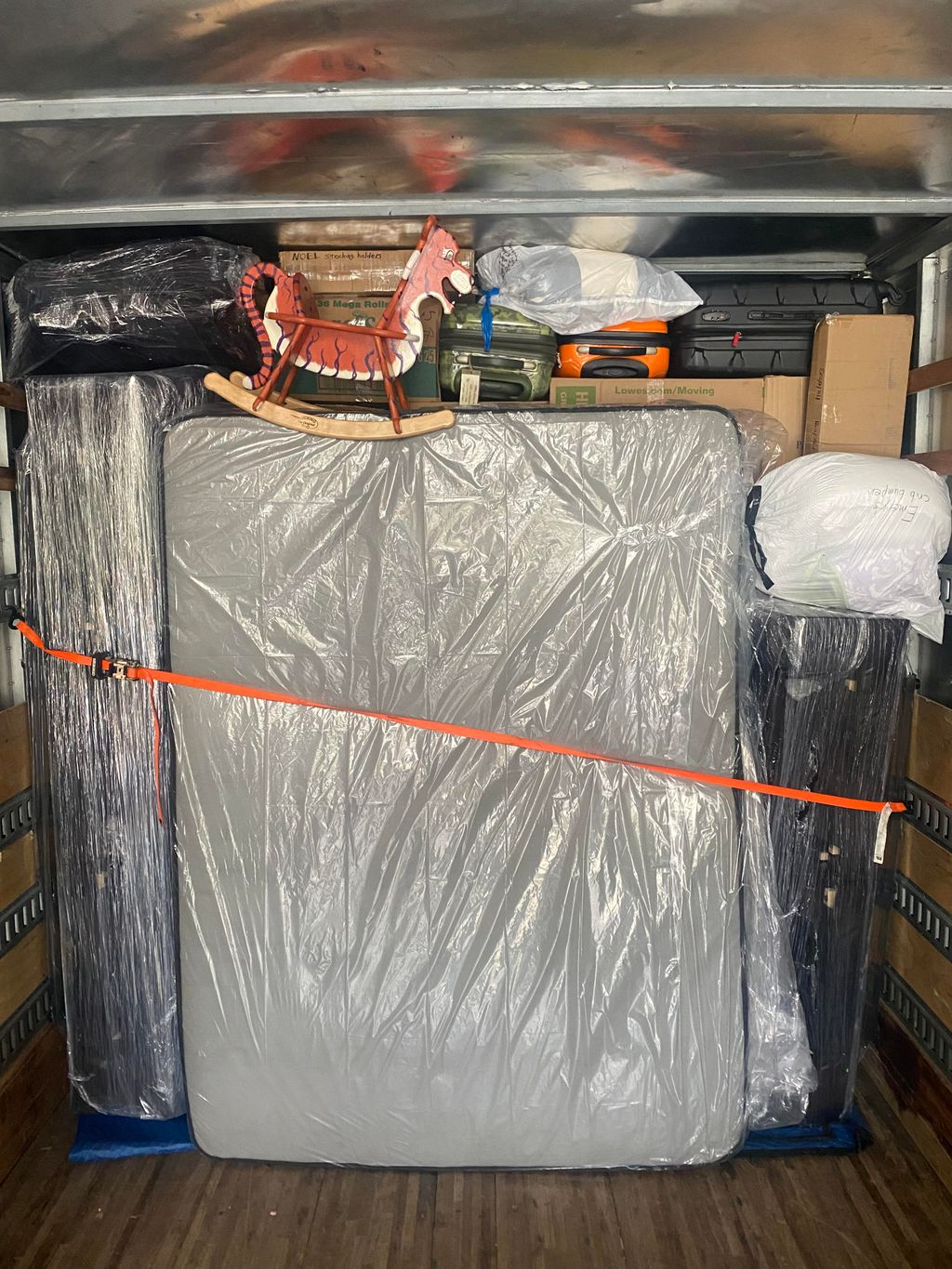 Properly packing trucks from top to bottom 