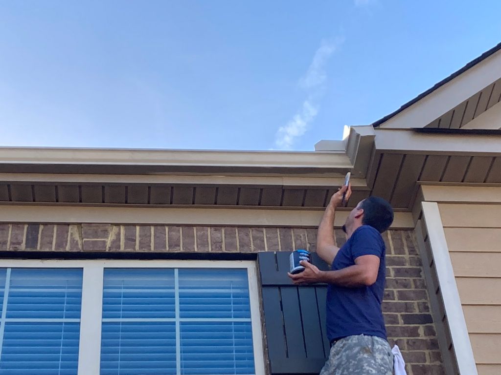 Painting faded out gutters. How about that color m