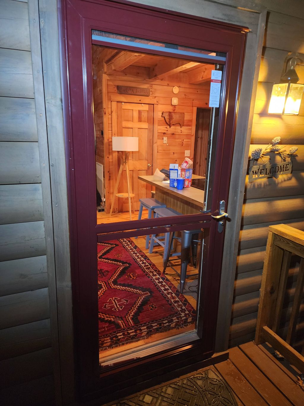 Installed a new Larson storm door for one of my fa