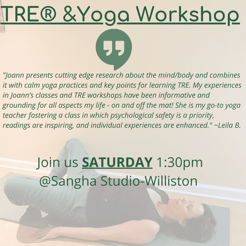 Donation Based Yoga @ Sangha Studio-Williston