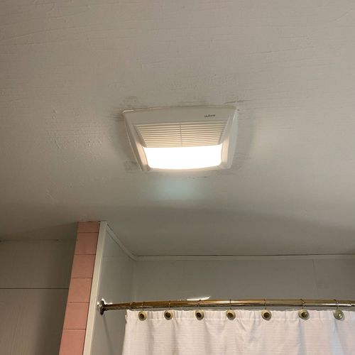Project: Add a bathroom vent where none existed. 
