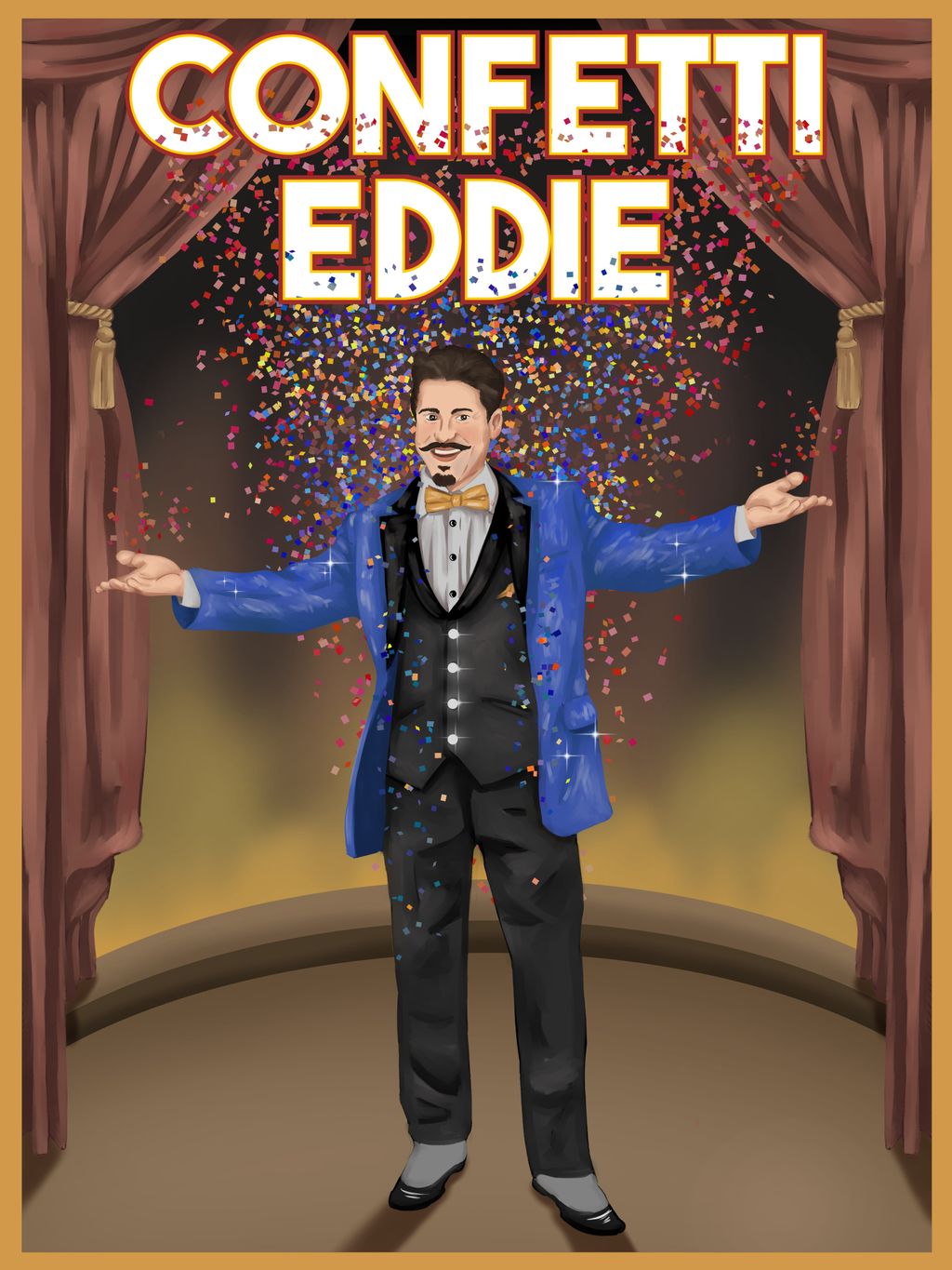 The. magic is ready with Confetti Eddie.