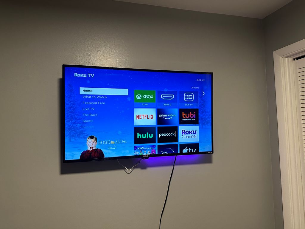 50 inch tv wall mount and led lights on back insta