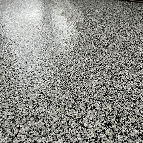 Commercial epoxy floor install