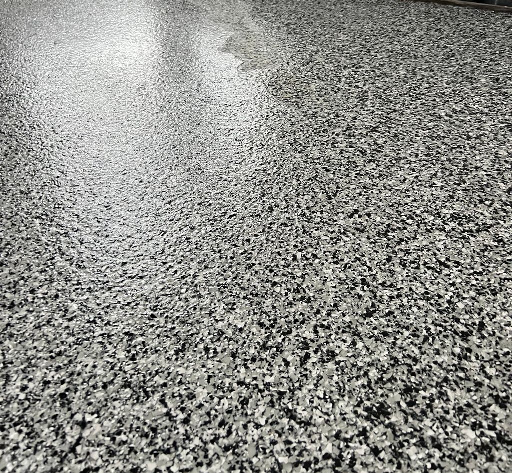 Commercial epoxy floor install