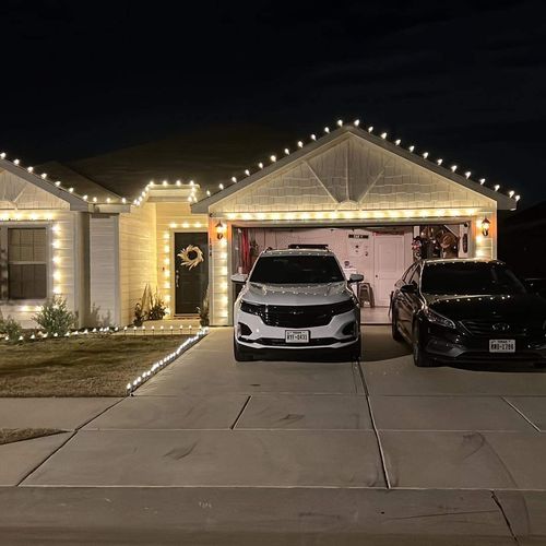 Alex went above and beyond on my Christmas lights!