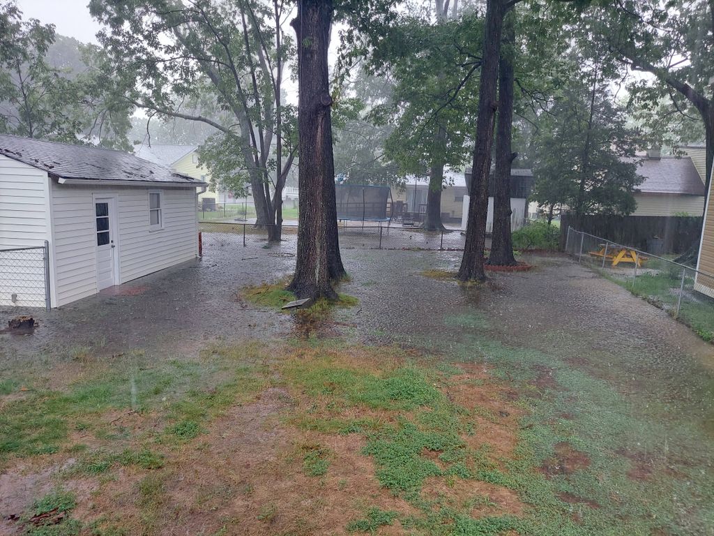 back yard drainage issues
