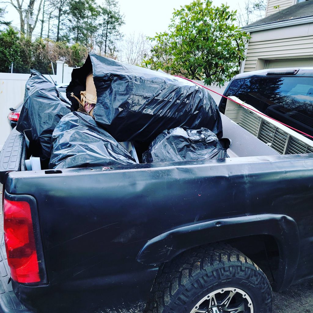 hauling trash 