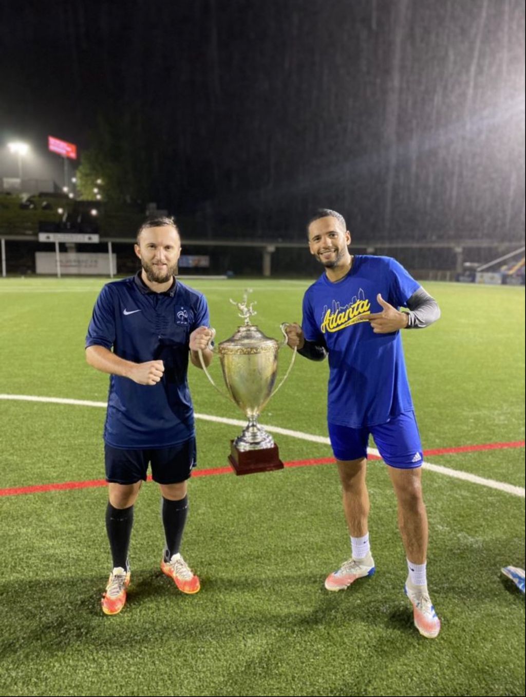 Coach Jay and Coach Vince getting some action!