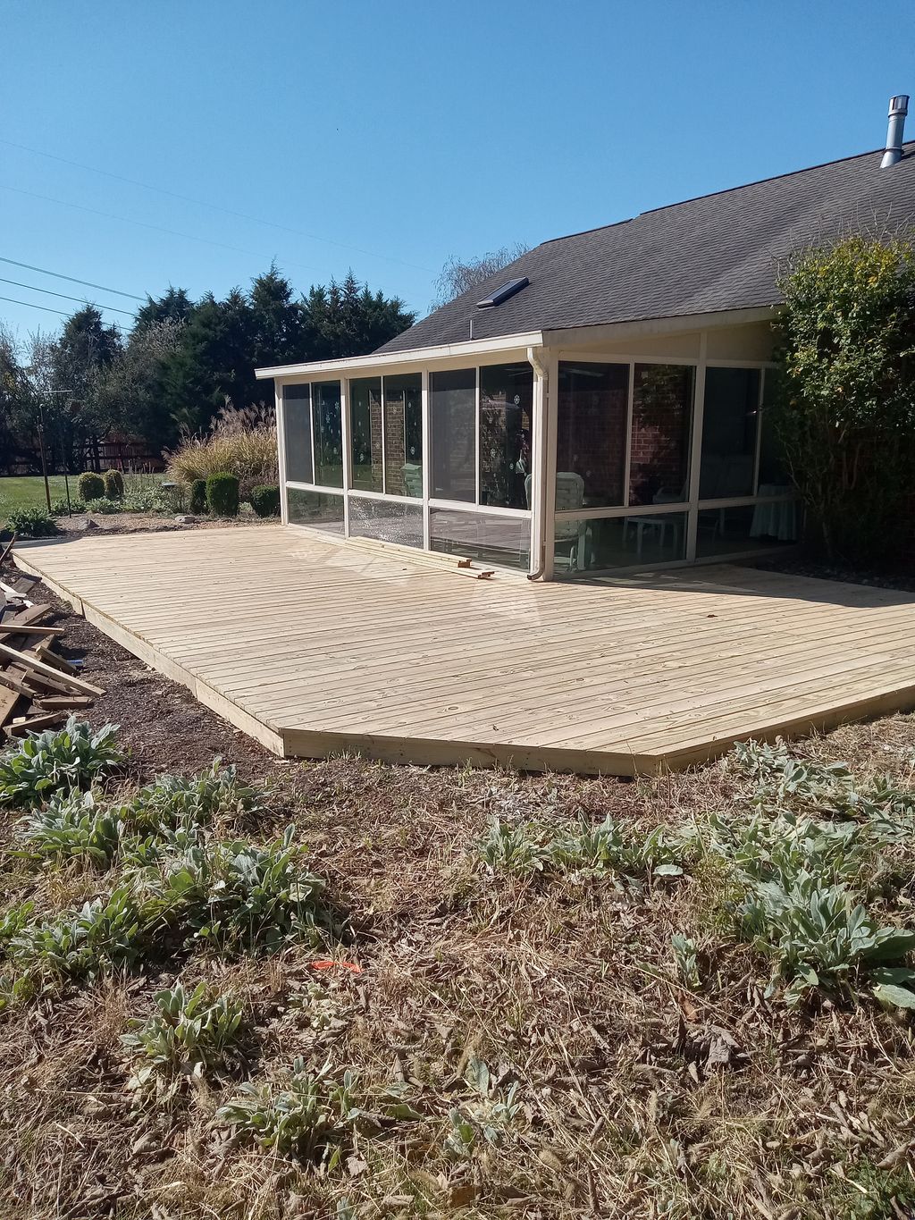 Patio deck finished