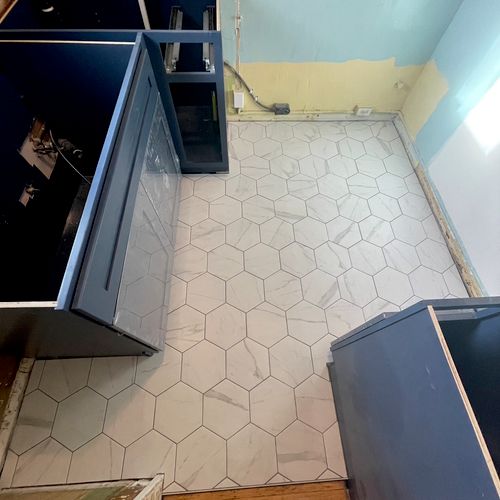 My kitchen tile was done in great time and with qu