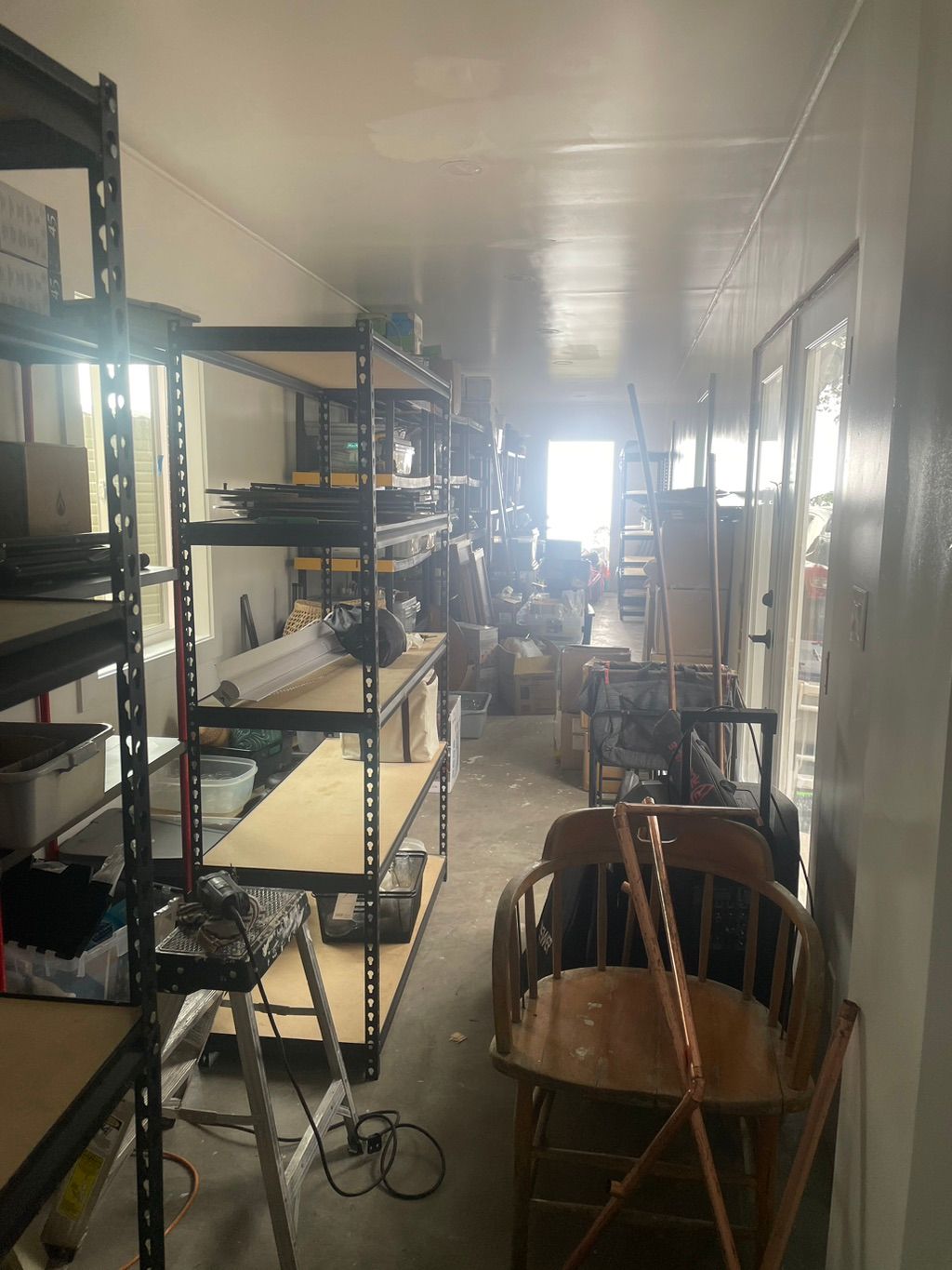 Moving into a new storage space. The movers left i