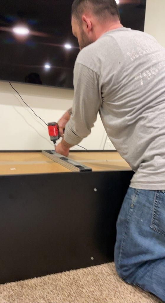 Assembling furniture....