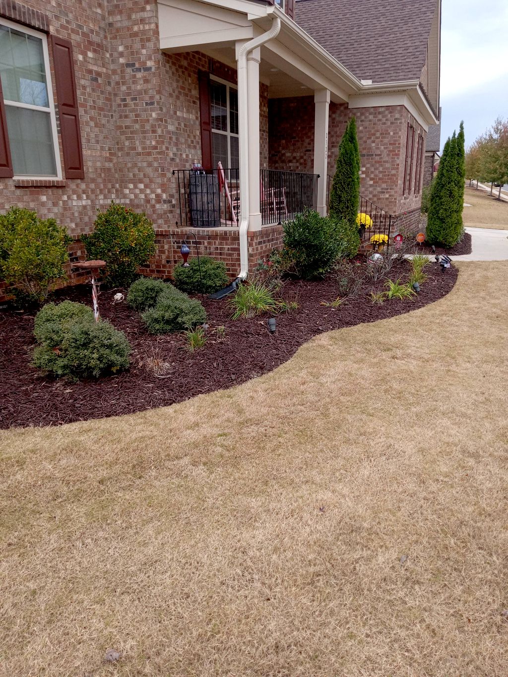 brown mulch 