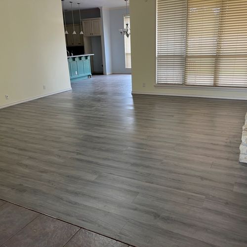 Floor After w/ Luxury Vinyl Plank