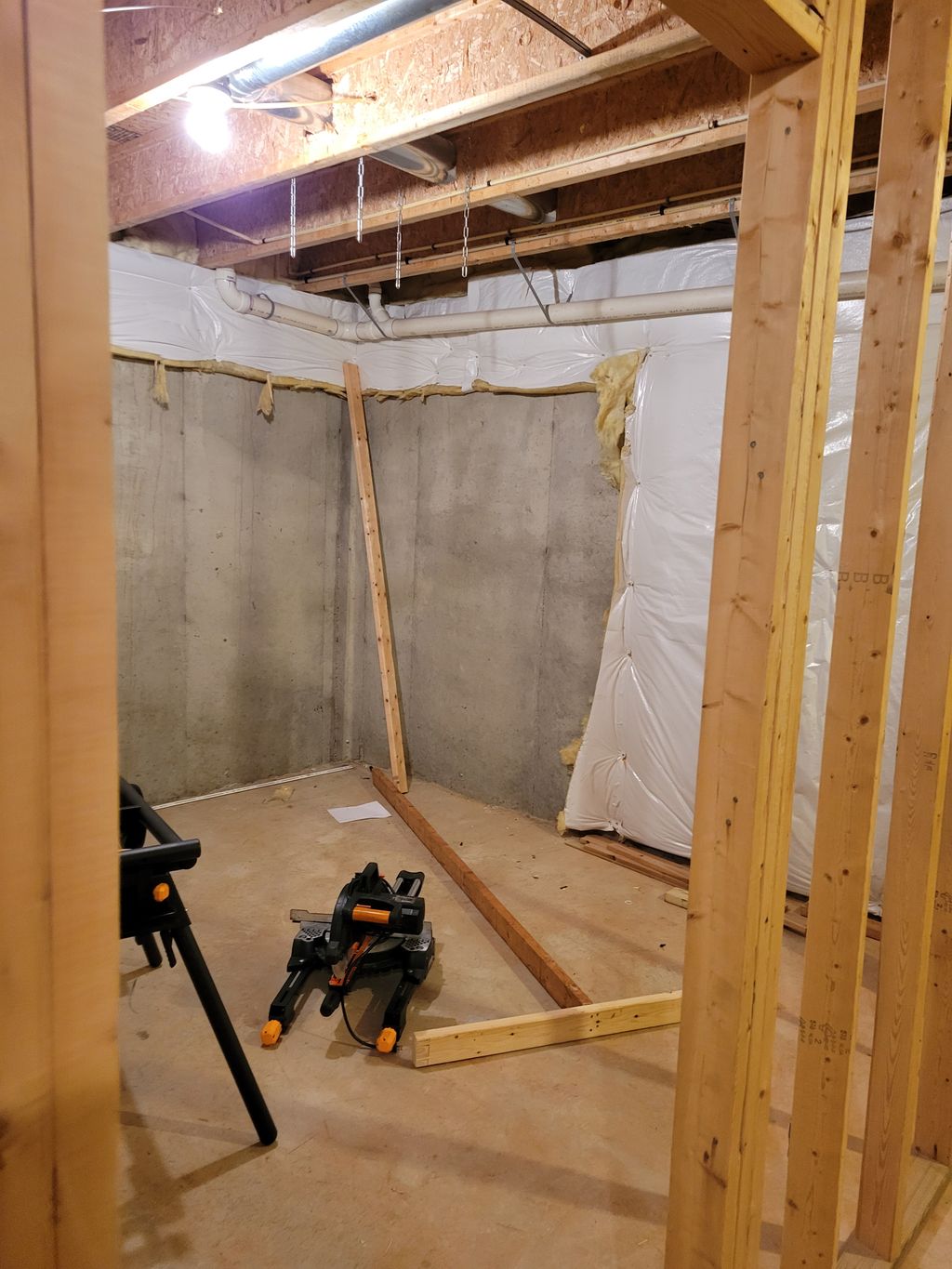 Basement Remodel Before
