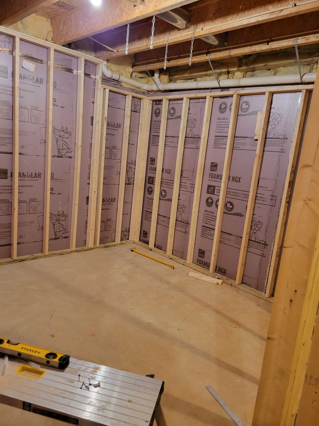 Basement Remodel Framing