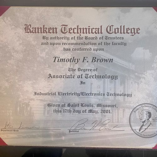 College Degree from Ranken Technical College