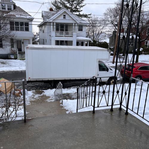 Unfortunately weather was snowy and cold.  Movers 