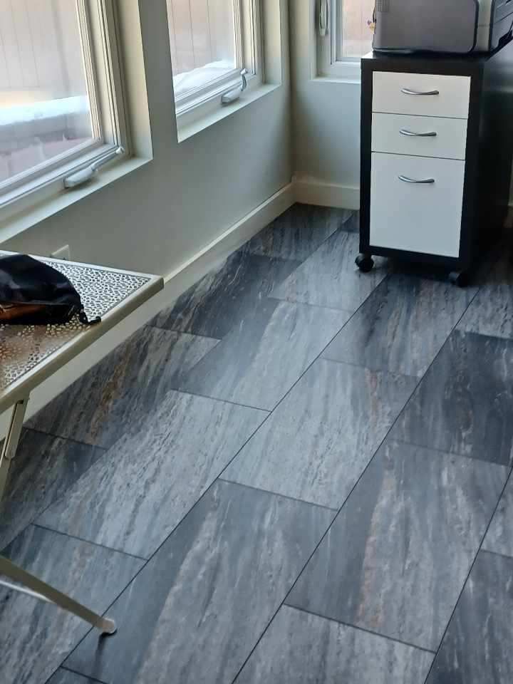 New vinyl flooring