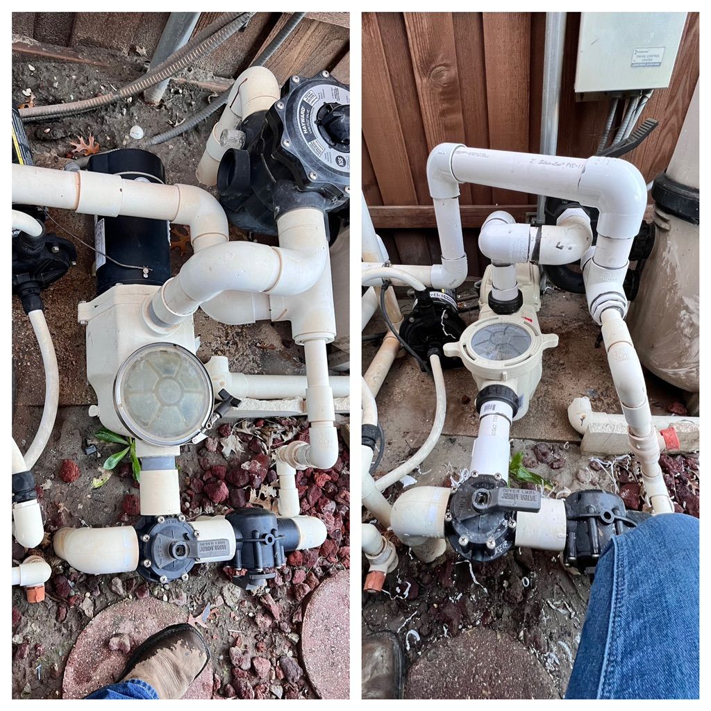Before/After 2hp pool pump 