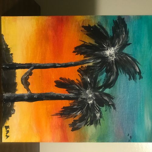 I attended a paint night that Shonnie Studio Art h