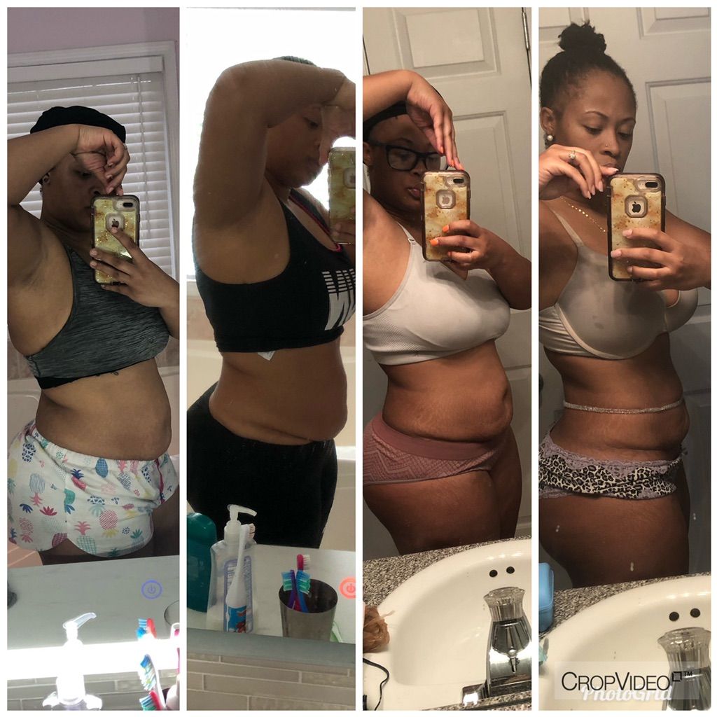 50 lb weight loss transformation  in 4 months 