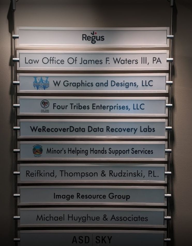Sign in reception area