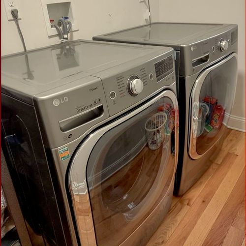 HF re-installed my LG dryer which was on the top o