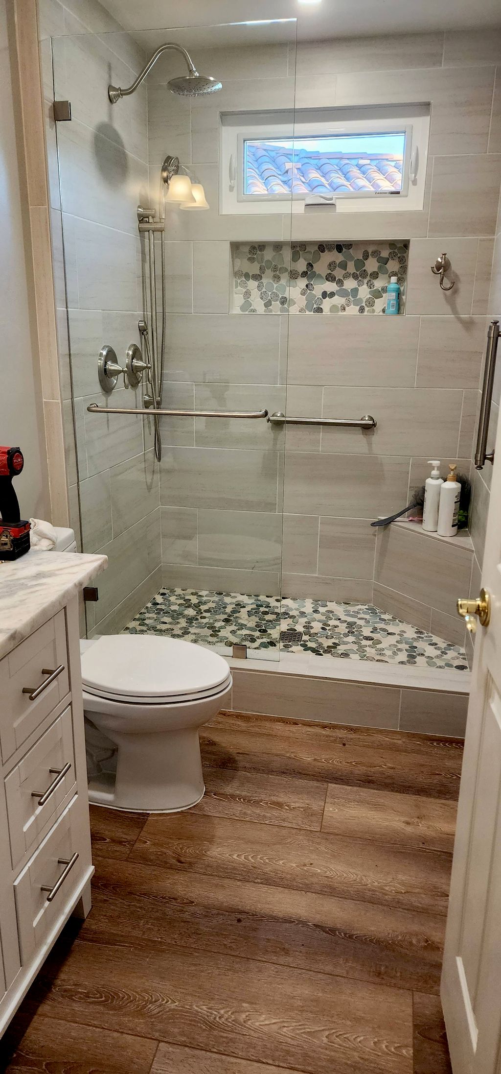 New custom shower