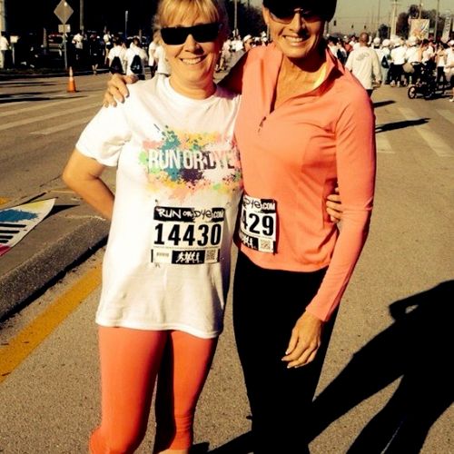 Fun 5k race with my client Lisa.