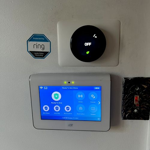 I had my nest thermostat installed along routine, 