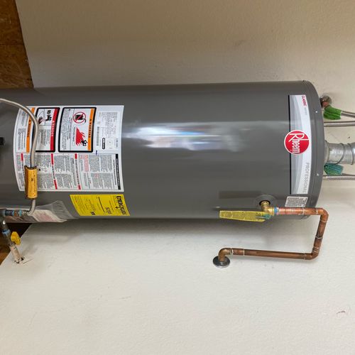 Quickly replaced my 50 gal natural gas heater that