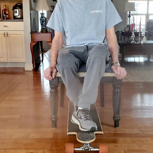 hip rehab with skateboard