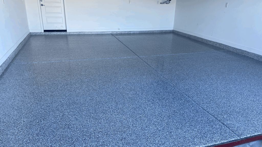Heavy Chip Garage Floor