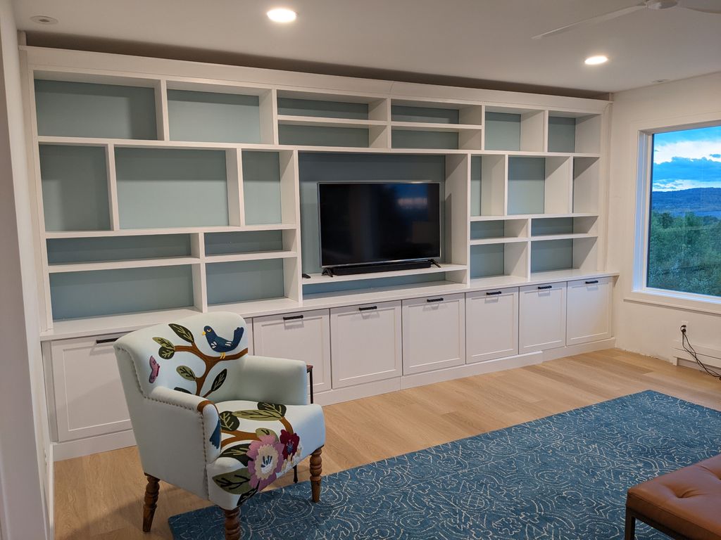 Designed a custom living room build it for a North
