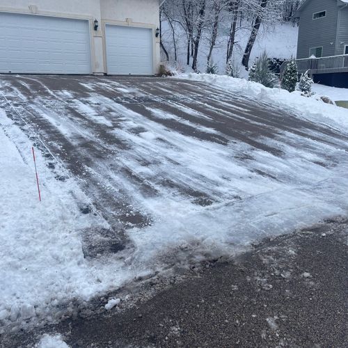 Snow Removal, Steep driveways