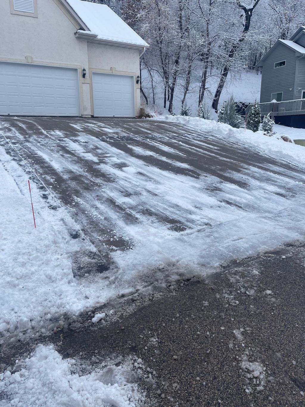 Snow Removal, Steep driveways