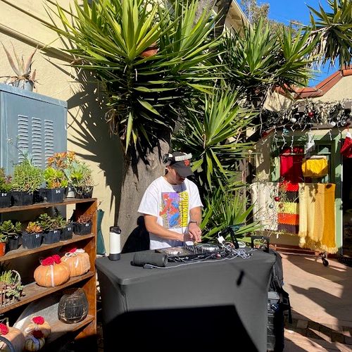 AMAZING DJ!!! We hired Pmac to DJ an outdoor popup