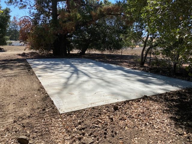 concrete RV pad