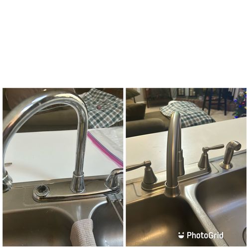 Todd was able to quickly replace my kitchen faucet