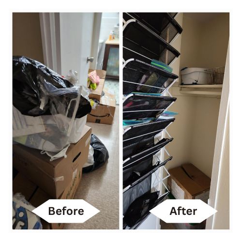 Closet Organizing - Before & After