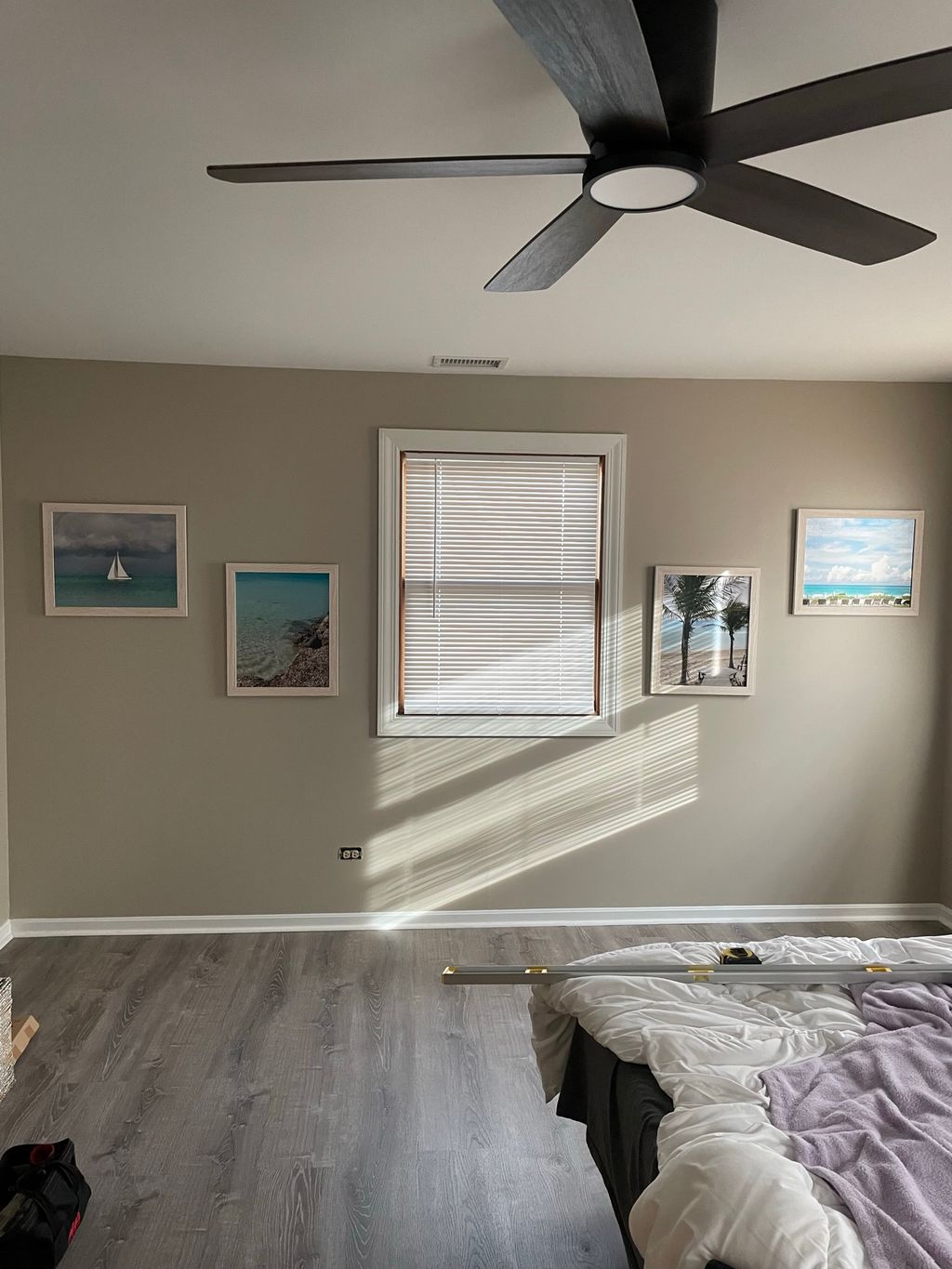 Picture mounting and window treatments