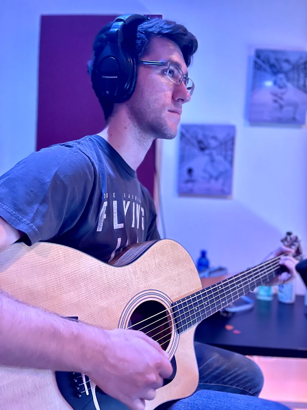 Recording "Blue (Acoustic)" for Jennifer Jess