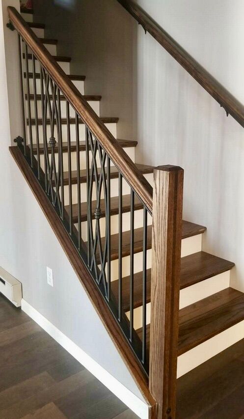 Finished picture of a railing I fabricated custome