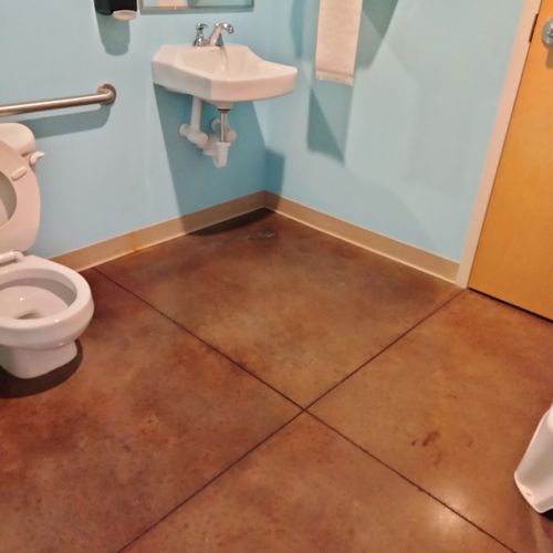 Cleaned and Sanitized Children's Bathroom