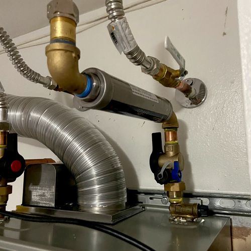 Anti scale device for tankless water heater 