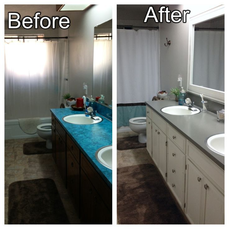 bathroom before and after